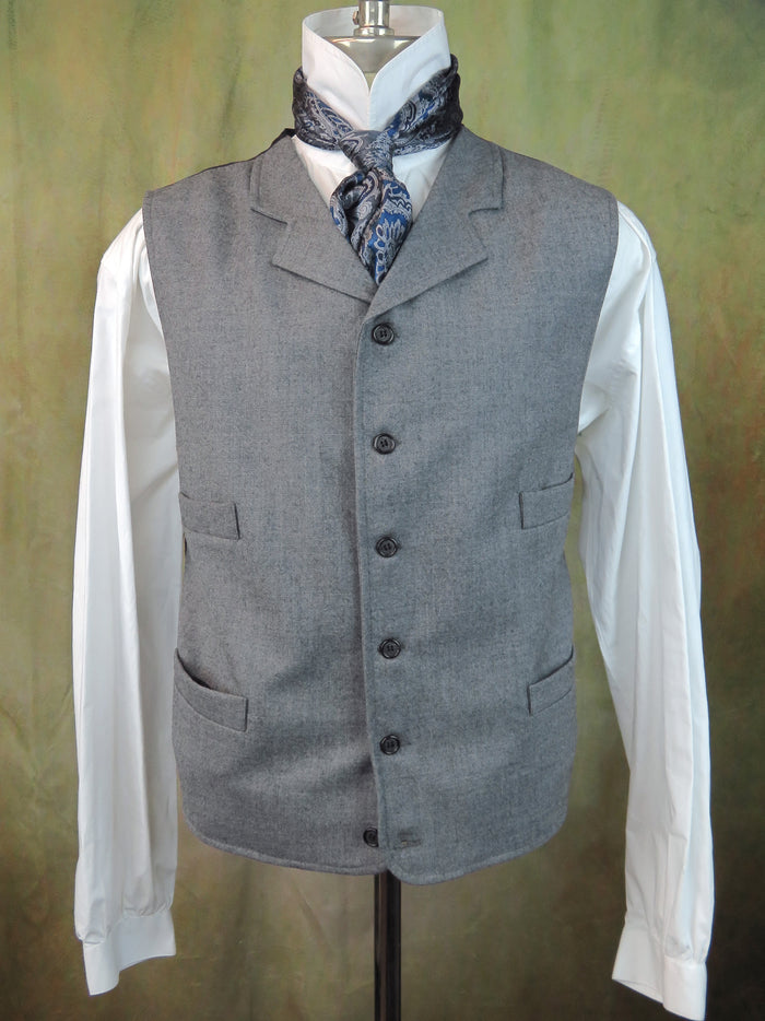 Men's Notch Vest - Bedrock Grey Twill f05