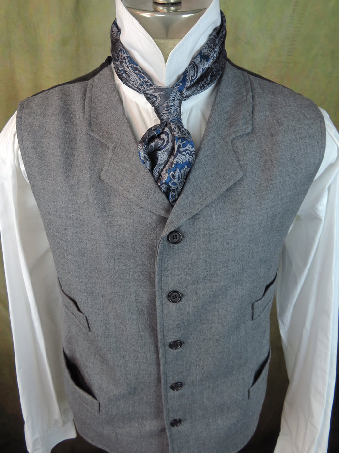Men's Notch Vest - Bedrock Grey Twill f05