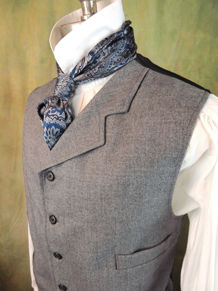 Men's Notch Vest - Bedrock Grey Twill f05