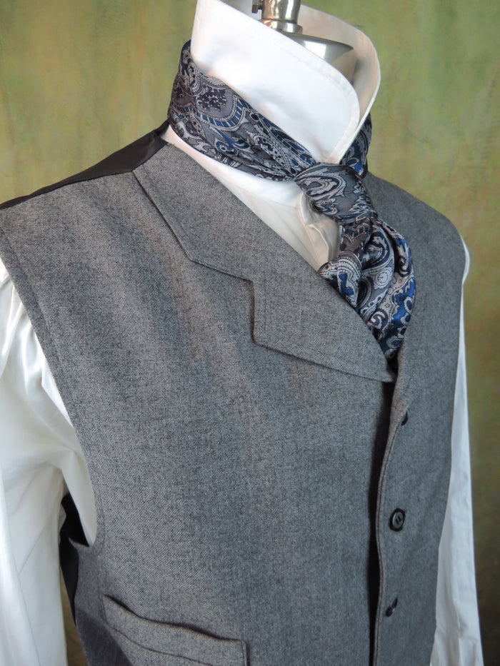 Men's Notch Vest - Bedrock Grey Twill f05