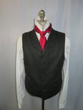 Men's Notch Vest - Charcoal Wide Herringbone f98