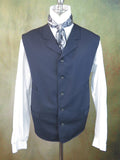 Men's Notch Vest - Navy Tropical Worsted #129B
