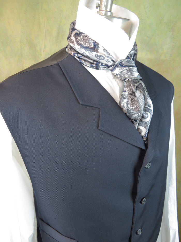 Men's Notch Vest - Navy Tropical Worsted #129B