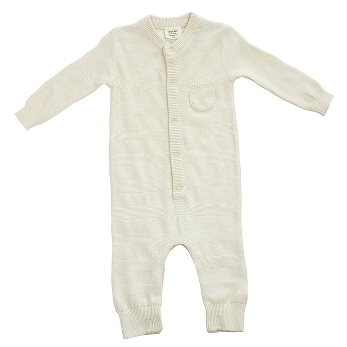 Milan Rib Knit Baby Coverall Jumpsuit (Organic Cotton)