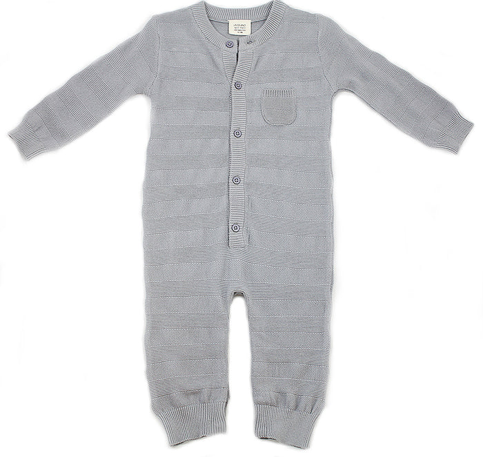 Milan Rib Knit Baby Coverall Jumpsuit (Organic Cotton)
