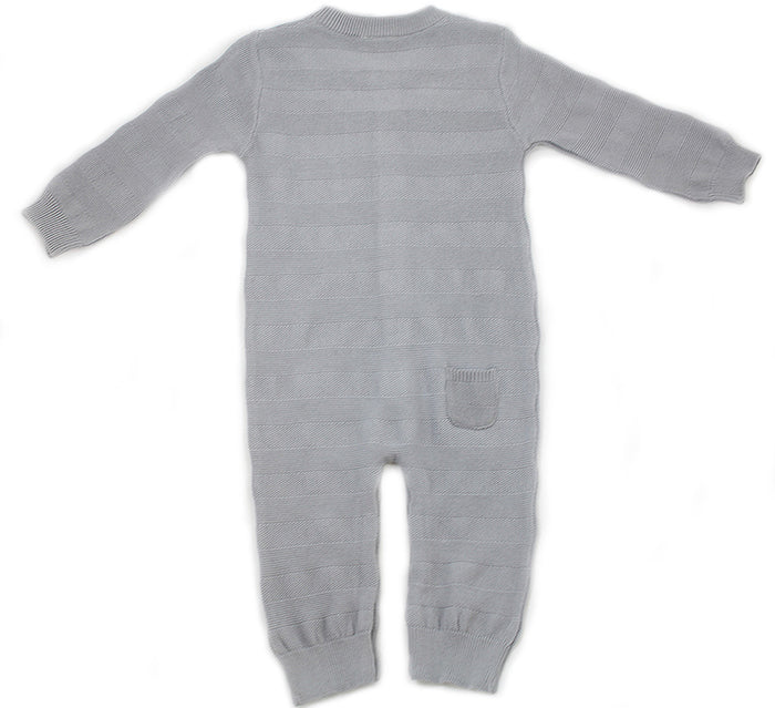 Milan Rib Knit Baby Coverall Jumpsuit (Organic Cotton)