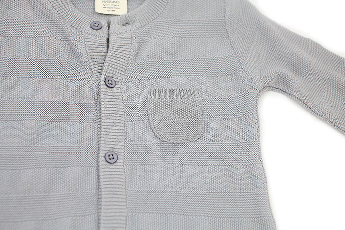 Milan Rib Knit Baby Coverall Jumpsuit (Organic Cotton)