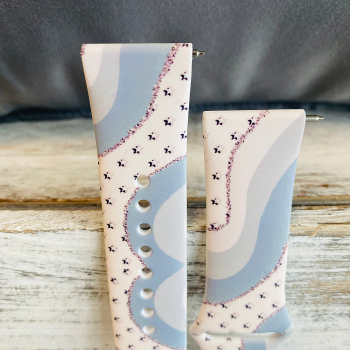 Milky Way Print Silicone Band For Fitbit Versa 1/2