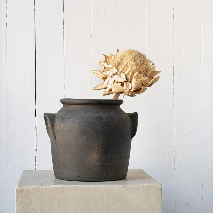 Milos Burnt Terracotta Urn | Three Sizes - Magnolia Lane co. Home + Garden + Gift