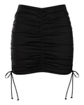 Outline image showing Mini Triangle Skirty Waterproof Shapewear Cover-Up - Black
