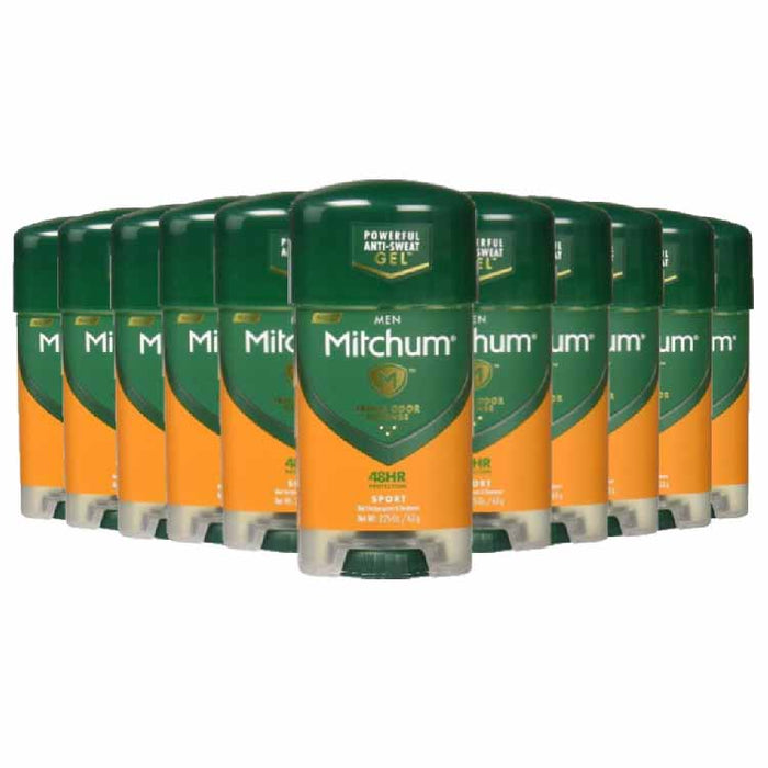 Mitchum Men Clear Gel Antiperspirant Deodorant, Sport  - 2.25 Oz - 24 Pack