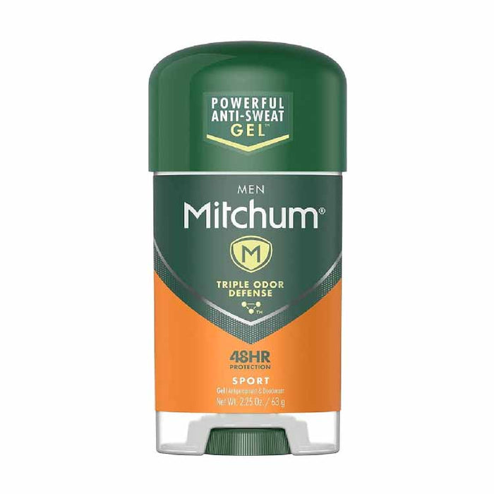 Mitchum Men Clear Gel Antiperspirant Deodorant, Sport  - 2.25 Oz - 24 Pack