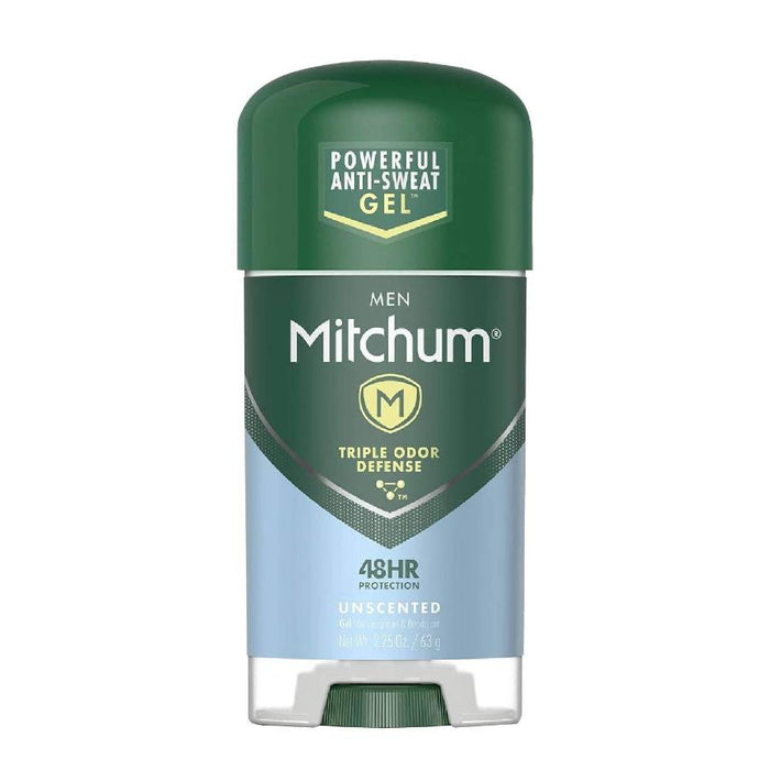 Mitchum Men Clear Gel Antiperspirant Deodorant, Unscented - 2.25 Oz - 24 Pack