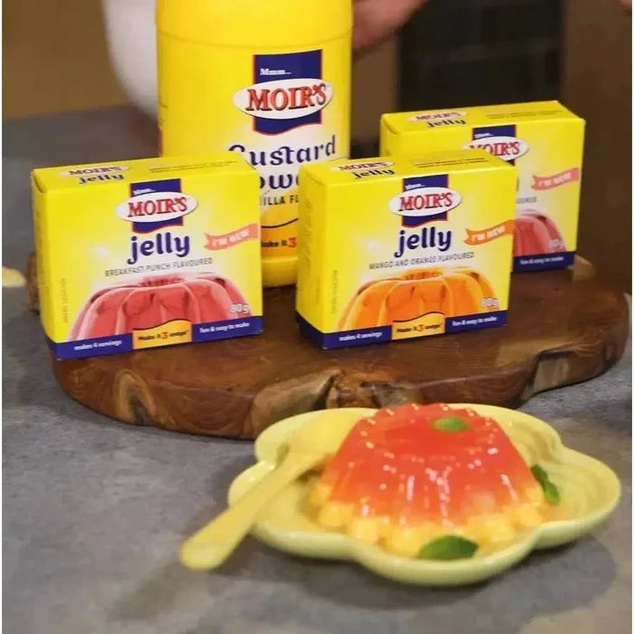 Moir's Jelly Pineapple 80g pack with real fruit juice and no artificial flavors or colors