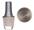 Morgan Taylor Lacquer Nail Polish - Chain Reaction - Pewter Metallic - 15ML