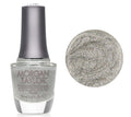 Morgan Taylor Lacquer Nail Polish - Fame Game - Silver Holographic Glitter - 15ML