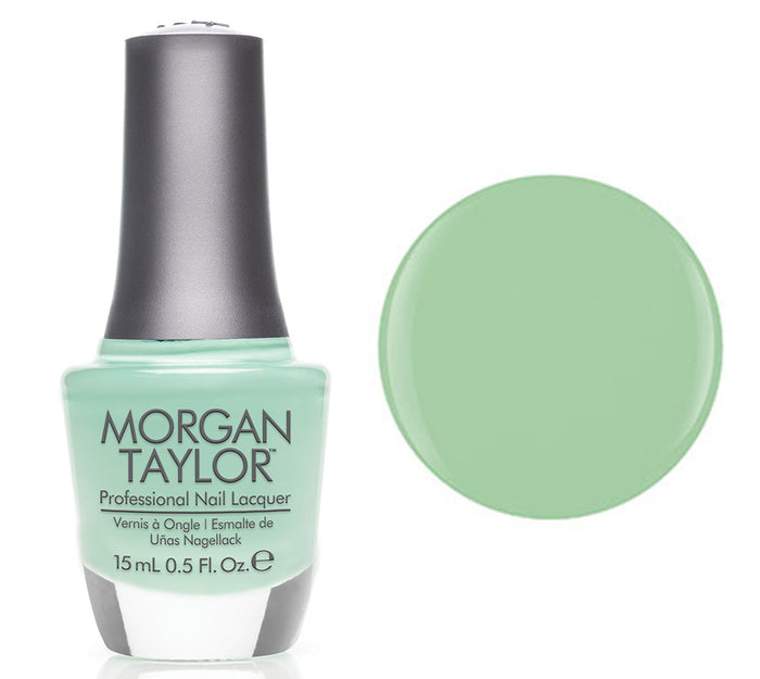 Morgan Taylor Lacquer Nail Polish - Mint Chocolate Chip - Mint Green Creme - 15ML