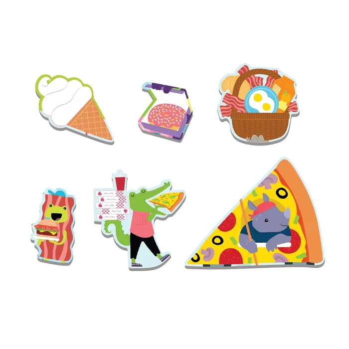 Mudpuppy Scratch & Sniff 60 Piece Puzzle: Food Festival