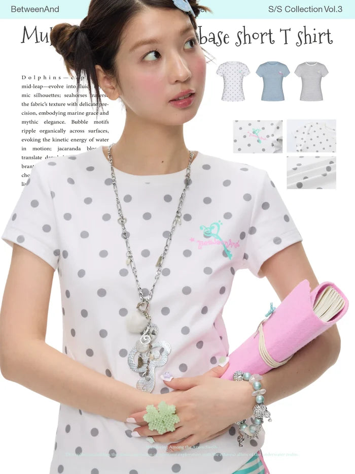 Multi colored shoulder base t-shirt