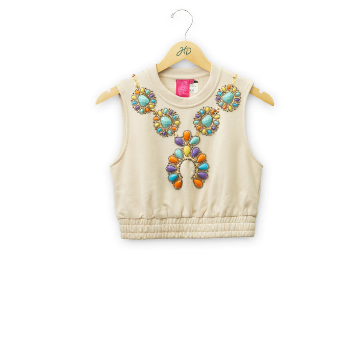 Multi Turquoise Necklace Tank #SP26670