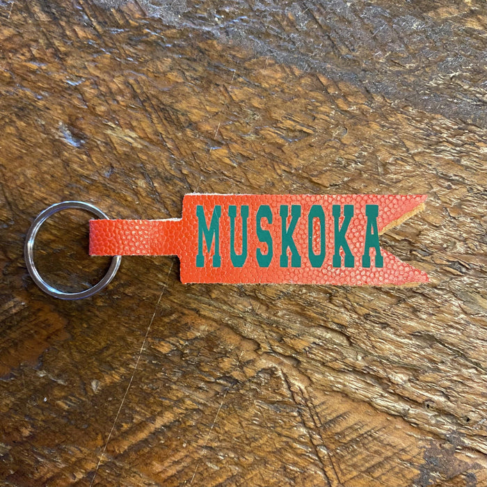 “MUSKOKA” Leather Keychains