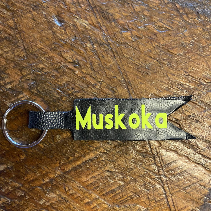 “MUSKOKA” Leather Keychains