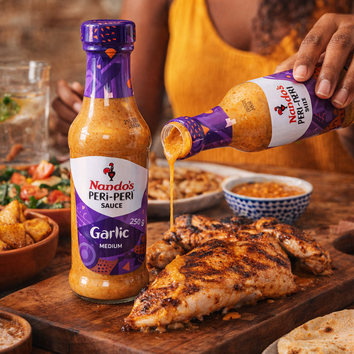 Nando's Peri-Peri GARLIC MEDIUM Sauce - 250g Facebook Ad