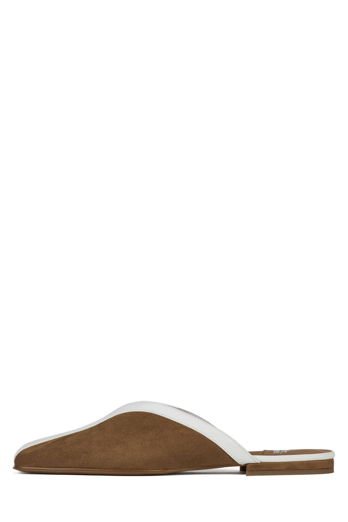 Tan Suede White Combo / 6