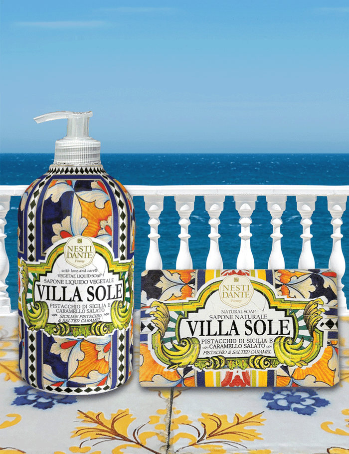 Nesti Dante Villa Sole Sicilian Pistachio & Salted Caramel Liquid Soap 500 ml