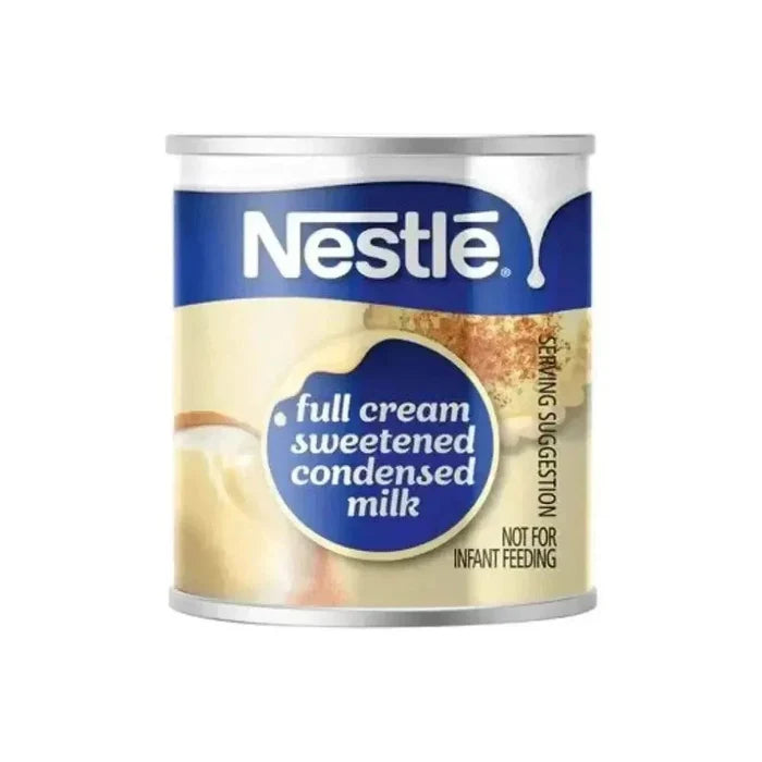 Nestle Full Cream Condensed Milk 385g can for creamy tea and baking