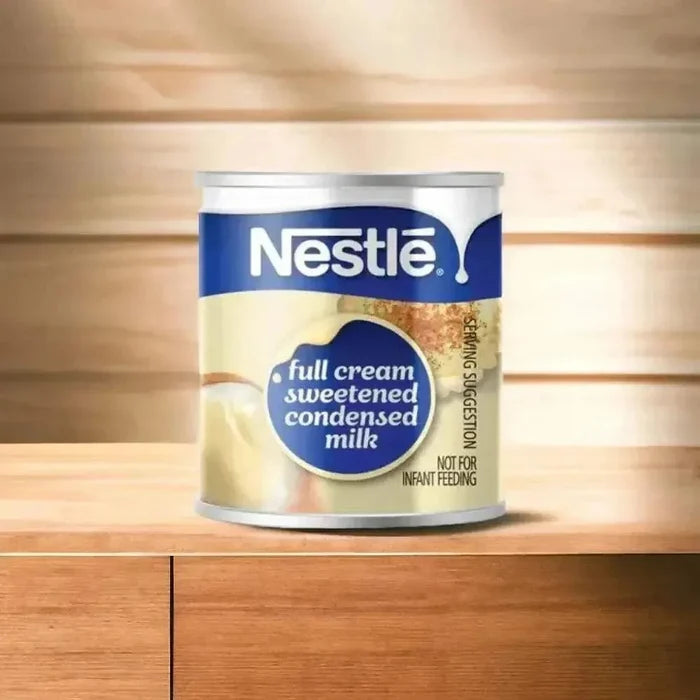 Nestle Full Cream Condensed Milk 385g can for creamy tea and baking ingredients