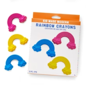 *NEW* Kid Made Modern Shaped Crayons - Three Rainbows