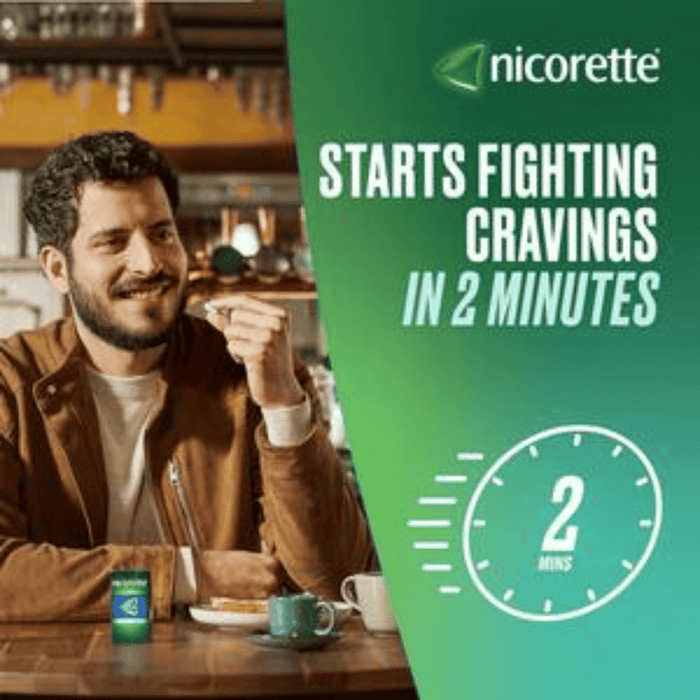 Nicorette Lozenge Fruit 4mg 80 Pack