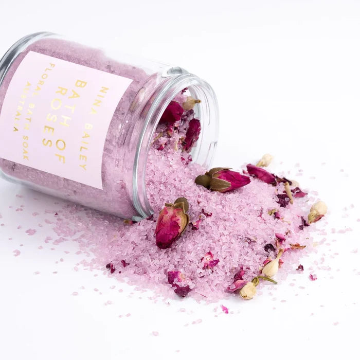 BOTANICAL BATH SOAK in Bath of Roses from the amazing NINA BAILEY