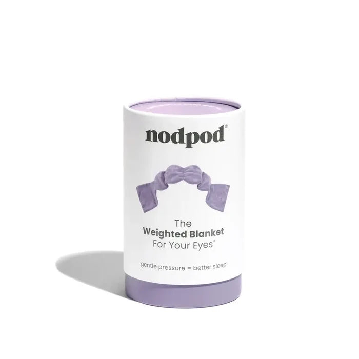 Nodpod Sleep Mask - The Weighted Blanket For Your Eyes, Calming Eyemask for Deep Sleep, Side-Sleeping Friendly, 100% Blackout, Patented Strap-Free Design