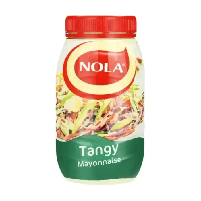 NOLA Mayonnaise Tangy 750g jar with creamy texture and South African branding