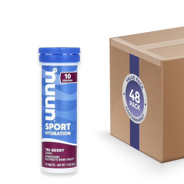 NUUN - Sport Hydration Single Tube Tri-Berry - 10 Tablets - 48 Pack