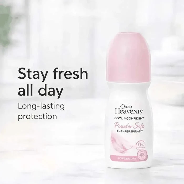 Oh So Heavenly Cool ‘n Confident - Powder Soft Anti-Perspirant Roll On (100ml) Facebook Ad