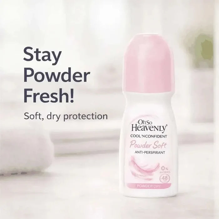 Oh So Heavenly Cool ‘n Confident - Powder Soft Anti-Perspirant Roll On (100ml) Facebook Ad