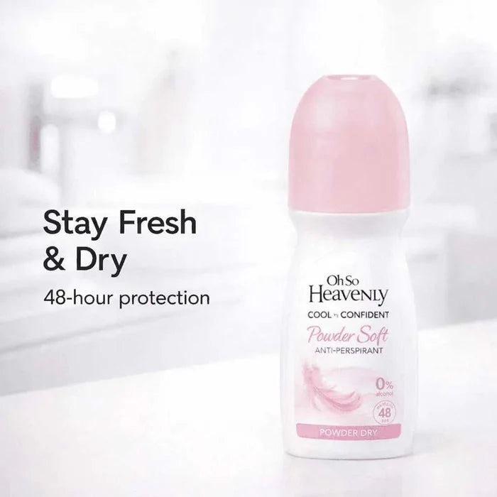 Oh So Heavenly Cool ‘n Confident - Powder Soft Anti-Perspirant Roll On (100ml) Facebook Ad