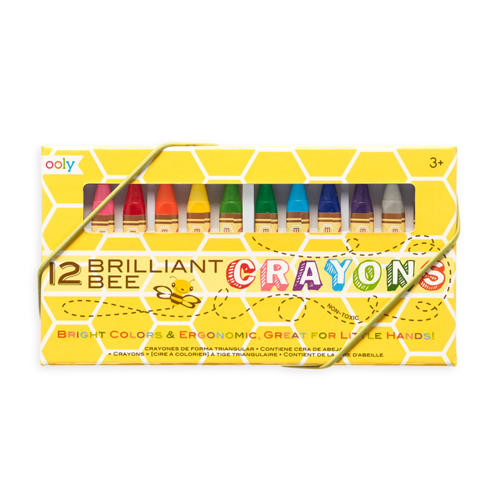 Ooly Brilliant Bee Crayons, 12-pack
