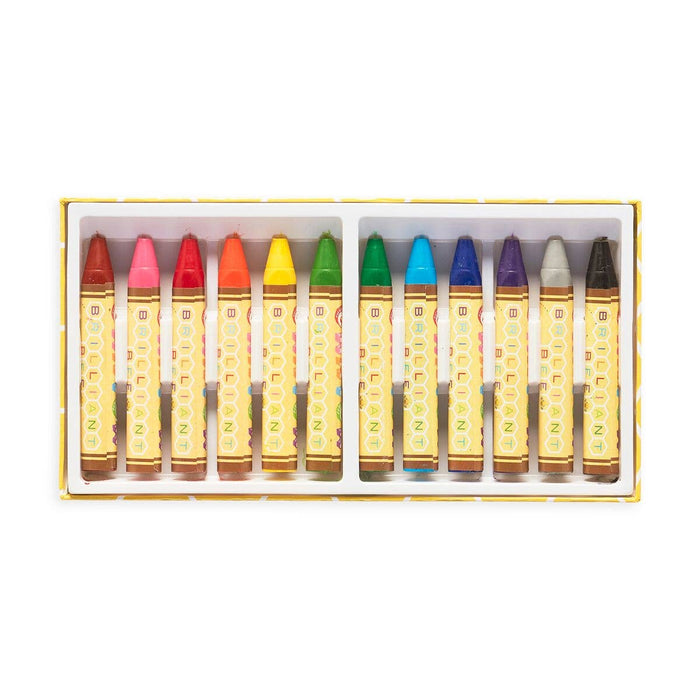 Ooly Brilliant Bee Crayons, 12-pack