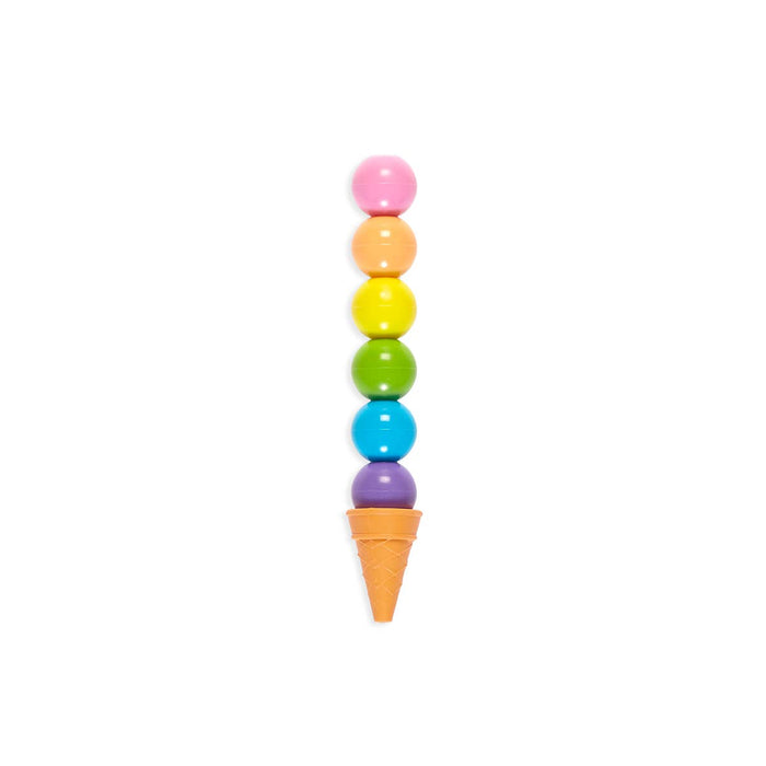 Ooly Rainbow Scoops Stacking Erasable Crayons