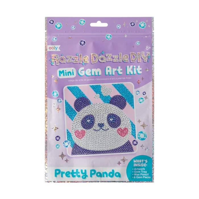 Ooly Razzle Dazzle DIY Mini Gem Art Kit - Pretty Panda