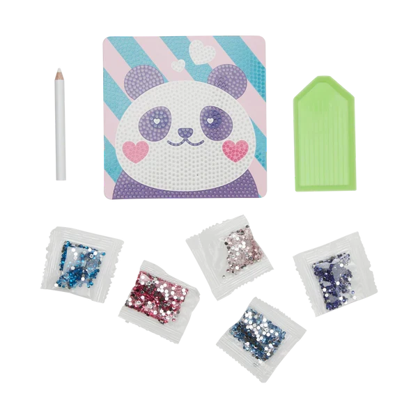 Ooly Razzle Dazzle DIY Mini Gem Art Kit - Pretty Panda