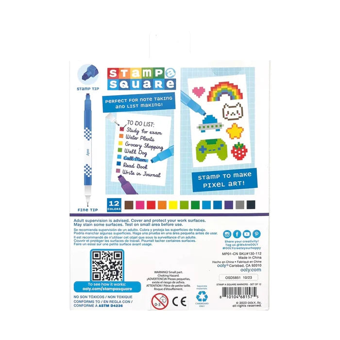 Ooly Stamp-A-Squre Double Ended Markers