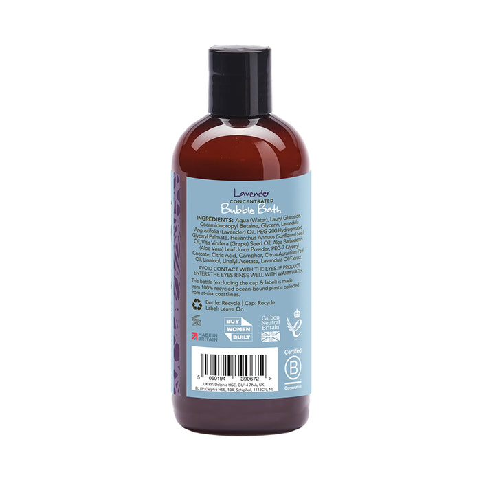 Organic Concentrated Pure Lavender Bubble Bath 250ml
