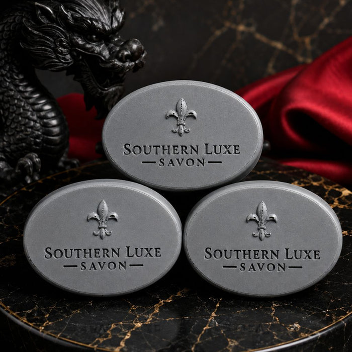 ORIENTAL OBSIDIAN TUSSAH SILK "HONOURED GUEST" GUEST SOAPS - Southern Luxe Savon