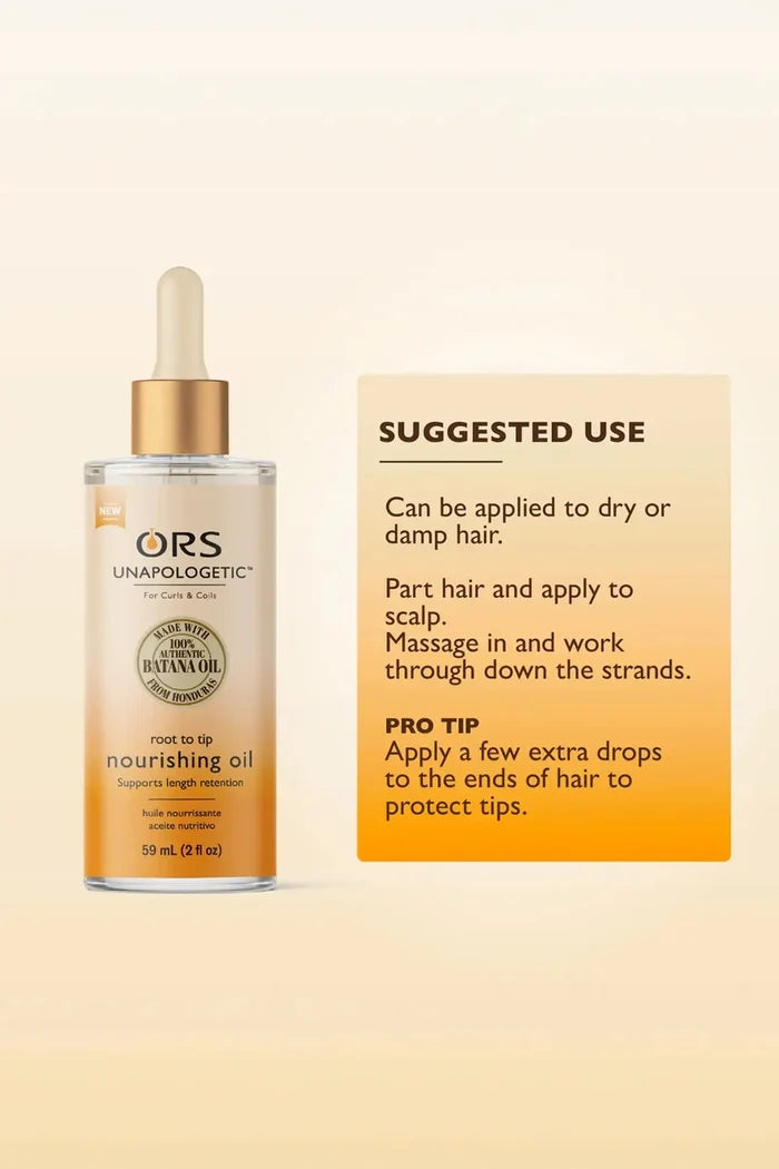 ORS UNAPOLOGETIC ROOT TO TIP NOURISHING OIL 2oz ORS