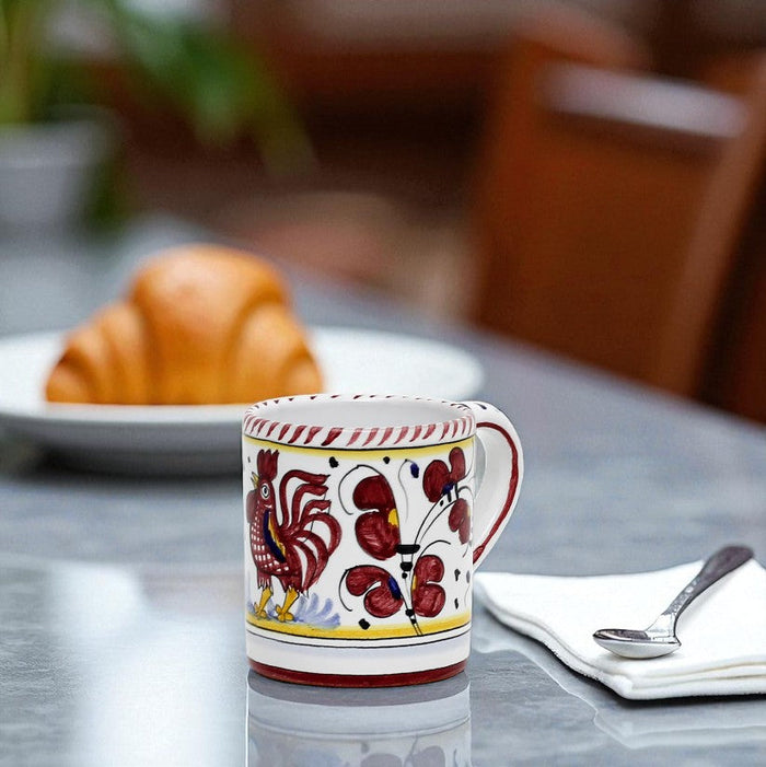 ORVIETO RED ROOSTER: Mug (10 Oz.)